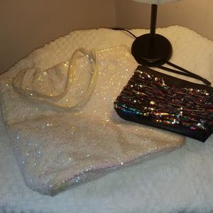 Sequin Victoria's Secret Bags